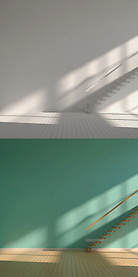 PSD 편집이미지 거실 사람없음 그래픽 인테리어 3D 계단 공간 비교 디지털합성 나무바닥 디지털아트 비어있는 편집3D 디자인 컨셉 바닥 파일형식