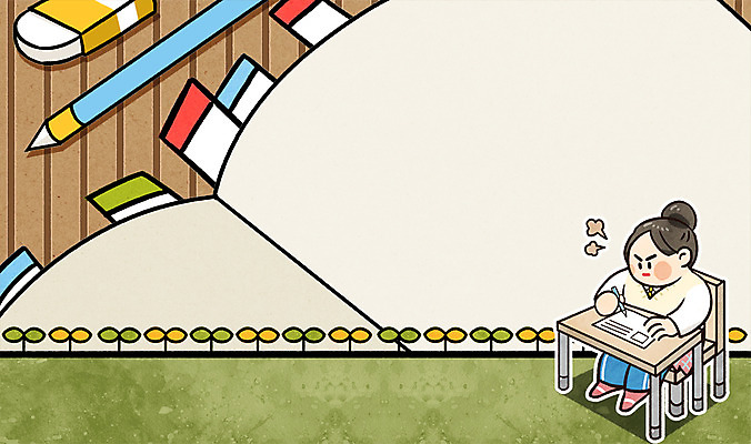 전신 PSD 여자 일러스트 청소년 프레임 한명 앉기 10대 책 필기구 새싹 공책 시험 책상 프레임일러스트 국내일러스트 식물 1 교육 가구 모션 문구용품 사람 파일형식