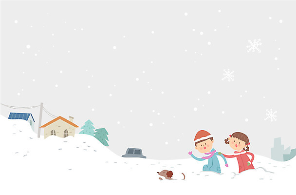 여자 남자 어린이 겨울 일러스트 날씨 털모자 상반신 두명 마을 목도리 코트 눈 강아지 쌓인눈 폭설 국내일러스트 AI파일 자연요소 모자_잡화 잡화 계절 눈_날씨 사람 반려동물 외투 개 자연재해 파일형식 벡터