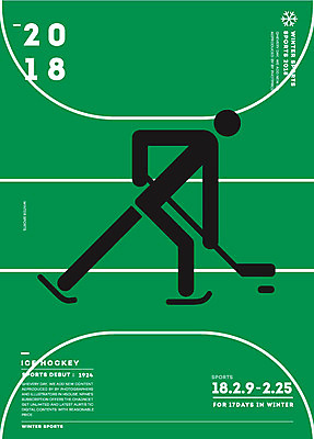 포스터 스포츠 겨울 일러스트 겨울스포츠 동계올림픽 사람모양 사람없음 픽토그램 스케이트 아이스하키 하키 2018년 퍽 평창동계올림픽 국내일러스트 AI파일 모양 계절 스포츠용품 올림픽 구기 연도 하키용품 파일형식 벡터