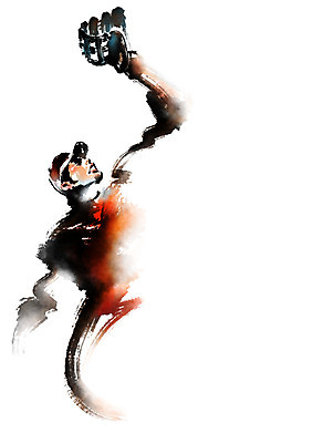 PSD 남자 일러스트 캘리그라피 붓터치 한명 사람 상반신 성인 야구 야구선수 야구글러브 국내일러스트 1 운동선수 구기 글러브 파일형식