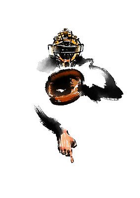 PSD 남자 일러스트 캘리그라피 마스크 한명 손짓 상반신 성인 야구 야구선수 야구글러브 포수 수신호 국내일러스트 1 모션 운동선수 사람 구기 글러브 파일형식