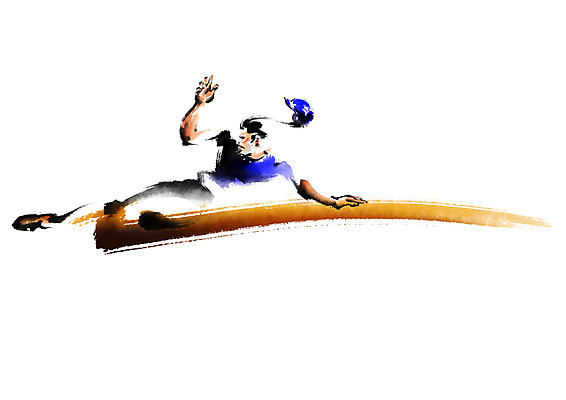 전신 PSD 남자 일러스트 캘리그라피 붓터치 한명 성인 야구 야구선수 슬라이딩 국내일러스트 1 운동선수 사람 구기 파일형식