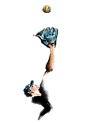 PSD 남자 일러스트 캘리그라피 붓터치 한명 상반신 성인 야구 야구선수 야구글러브 야구공 투수 국내일러스트 1 공 운동선수 사람 구기 야구용품 글러브 파일형식