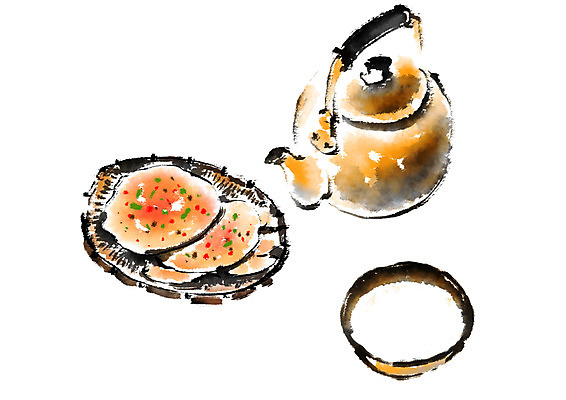 PSD 술잔 일러스트 캘리그라피 주전자 사람없음 안주 막걸리 김치전 국내일러스트 주방용품 잔 주류 전 파일형식