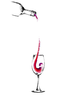 PSD 와인잔 일러스트 캘리그라피 사람없음 와인 붓기 와인병 국내일러스트 술잔 모션 병_용기 주류 파일형식