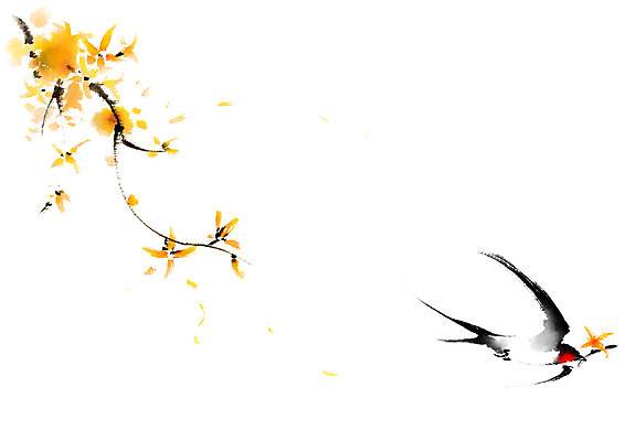 PSD 한마리 일러스트 캘리그라피 사람없음 비행 물기 개나리 제비 국내일러스트 1 꽃 모션 조류 파일형식