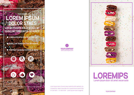 템플릿 표지디자인 북디자인 출판디자인 표지 음식 리플렛 북커버 3단접지 단면 팜플렛 사람없음 쌓기 마카롱 이미지템플릿 AI파일 모션 디저트 파일형식 벡터