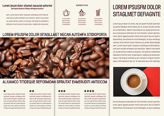 템플릿 표지디자인 북디자인 출판디자인 내지 커피 음식 리플렛 북커버 3단접지 팜플렛 사람없음 원두 커피잔 이미지템플릿 AI파일 음료 잔 파일형식 벡터