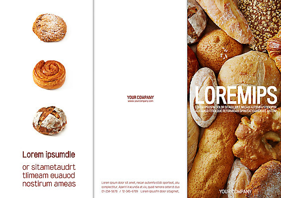 템플릿 표지디자인 북디자인 출판디자인 표지 음식 빵 리플렛 북커버 3단접지 팜플렛 사람없음 바게트 이미지템플릿 AI파일 파일형식 벡터