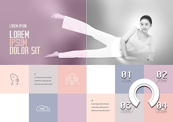 PSD 템플릿 표지디자인 북디자인 출판디자인 여자 내지 리플렛 북커버 요가 한명 웃음 팜플렛 20대 성인 눕기 운동 스트레칭 한국인 요가자세 요가복 다리들기 이미지템플릿 1 웰빙 포즈 모션 표정 건강 사람 동양인 청년 운동복 파일형식