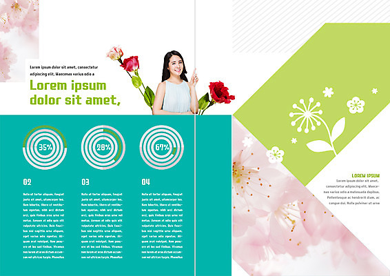 PSD 템플릿 표지디자인 북디자인 출판디자인 여자 꽃 내지 리플렛 북커버 그래프 한명 웃음 팜플렛 상반신 20대 성인 장미 한국인 이미지템플릿 식물 1 표정 사람 동양인 청년 파일형식