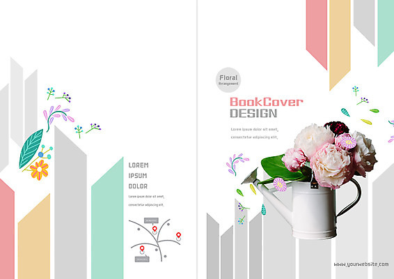 PSD 템플릿 표지디자인 북디자인 출판디자인 표지 꽃 리플렛 북커버 팜플렛 사람없음 꽃병 물뿌리개 원예 약도 이미지템플릿 식물 지도 취미 파일형식