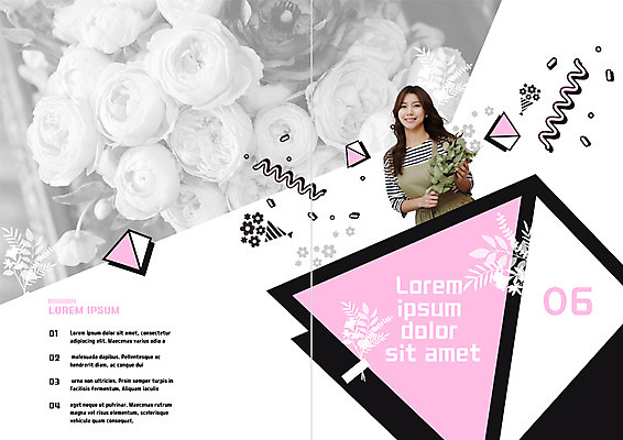 PSD 템플릿 표지디자인 북디자인 출판디자인 여자 꽃 내지 리플렛 북커버 한명 팜플렛 상반신 20대 성인 한국인 원예 이미지템플릿 식물 1 사람 동양인 청년 취미 파일형식