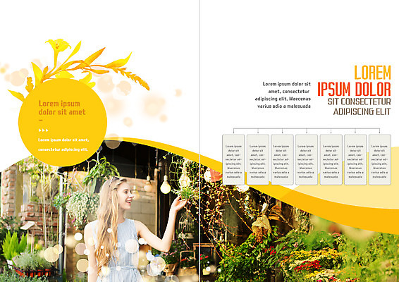 PSD 서양인 템플릿 표지디자인 북디자인 출판디자인 여자 꽃 내지 리플렛 북커버 한명 팜플렛 상반신 20대 성인 꽃집 이미지템플릿 외국인 식물 1 사람 청년 상점 파일형식