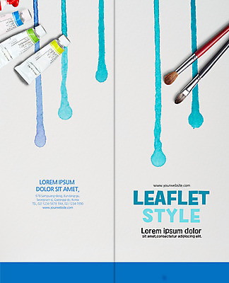 PSD 템플릿 표지디자인 북디자인 출판디자인 교육 표지 리플렛 2단접지 북커버 미술 팜플렛 사람없음 물감 흐름 붓 미술교육 이미지템플릿 컨셉 문화예술 미술도구 파일형식