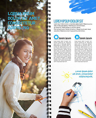 PSD 템플릿 표지디자인 북디자인 손 출판디자인 여자 교육 내지 리플렛 대학생 2단접지 북커버 미술 한명 웃음 팜플렛 상반신 20대 성인 옆모습 신체부위 연필 한국인 스케치북 크레파스 대학교육 미술교육 이미지템플릿 1 학생 뷰포인트 문화예술 학용품 표정 사람 동양인 청년 필기구 파일형식