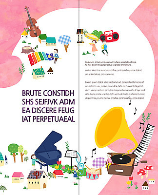 PSD 템플릿 표지디자인 북디자인 출판디자인 여자 교육 남자 내지 악기 리플렛 연주 2단접지 북커버 음표 주택 팜플렛 여러명 건반 건반악기 바이올린 북 라디오 그랜드피아노 축음기 실로폰 이미지템플릿 기호 음악 음향기기 다수 현악기 타악기 사람 건물 전자제품 골동품 피아노 파일형식