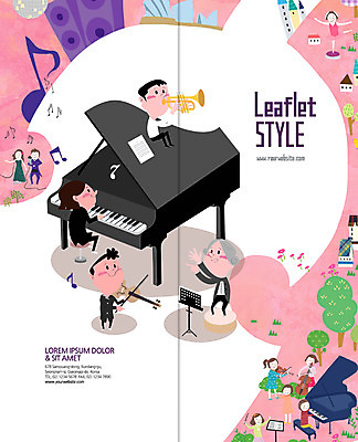 PSD 템플릿 표지디자인 북디자인 출판디자인 여자 교육 표지 남자 악기 리플렛 연주 2단접지 북커버 음표 노래 팜플렛 여러명 성인 건반 보면대 바이올린 트럼펫 그랜드피아노 지휘자 이미지템플릿 기호 음악 다수 현악기 사람 음악가 피아노 금관악기 파일형식