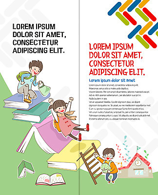 PSD 템플릿 표지디자인 북디자인 출판디자인 여자 어린이교육 교육 남자 내지 어린이 리플렛 2단접지 북커버 사다리 학교 책가방 팜플렛 책 세명 미끄럼틀 이미지템플릿 가방 사람 도구 놀이기구 파일형식