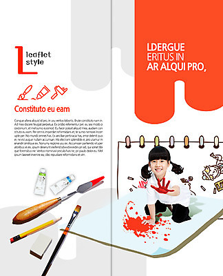 PSD 템플릿 표지디자인 북디자인 출판디자인 여자 어린이교육 교육 내지 어린이 리플렛 2단접지 북커버 미술 한명 웃음 앉기 팜플렛 물감 한국인 붓 스케치북 지우개 미술교육 지우개연필 손도장 이미지템플릿 1 모션 문화예술 학용품 표정 사람 동양인 연필 미술도구 파일형식