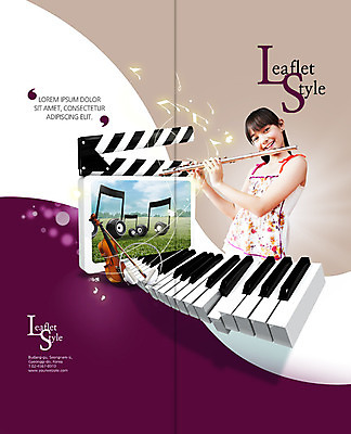 PSD 서양인 템플릿 표지디자인 북디자인 출판디자인 여자 어린이교육 교육 표지 어린이 악기 리플렛 연주 2단접지 북커버 음표 한명 웃음 팜플렛 상반신 건반 건반악기 플루트 바이올린 음악교육 이미지템플릿 외국인 1 기호 음악 현악기 표정 관악기 사람 파일형식