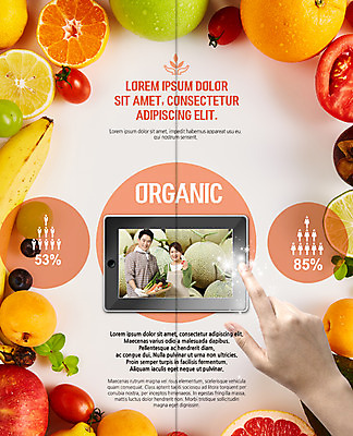 PSD 템플릿 표지디자인 북디자인 손 출판디자인 여자 남자 내지 리플렛 40대 채소 2단접지 북커버 오렌지 방울토마토 포도 단면 귤 바나나 팜플렛 상반신 성인 두명 신체부위 태블릿 바구니 한국인 사과 멜론 레몬 자몽 유기농 살구 트로피컬아트 이미지템플릿 웰빙 중년 토마토 과일 사람 동양인 전자제품 스마트기기 그림 파일형식