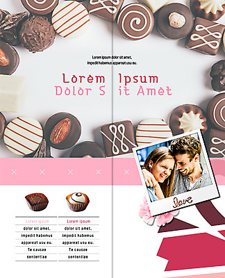PSD 서양인 템플릿 표지디자인 북디자인 커플 출판디자인 여자 남자 내지 음식 리플렛 2단접지 북커버 발렌타인데이 사랑 웃음 팜플렛 상반신 성인 두명 초콜릿 폴라로이드 이미지템플릿 외국인 감정 관계 데이이벤트 디저트 표정 사람 카메라 파일형식
