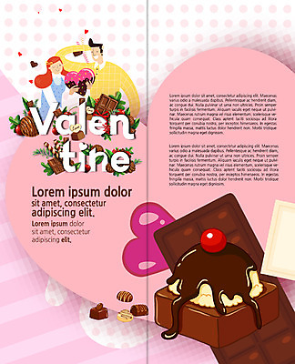 PSD 템플릿 표지디자인 북디자인 커플 출판디자인 여자 남자 내지 음식 리플렛 2단접지 북커버 발렌타인데이 팜플렛 상반신 성인 두명 초콜릿 하트 이미지템플릿 모양 관계 데이이벤트 디저트 사람 파일형식