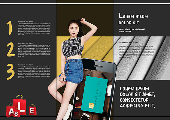 PSD 템플릿 표지디자인 북디자인 출판디자인 여자 내지 리플렛 북커버 3단접지 모바일 한명 이벤트 팜플렛 20대 성인 스마트폰 쇼핑 쇼핑백 세일 한국인 신용카드 청치마 모바일쇼핑 이미지템플릿 1 가방 사람 동양인 청년 금융 핸드폰 스마트기기 치마 온라인쇼핑 파일형식