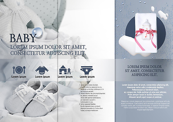 PSD 템플릿 표지디자인 북디자인 출판디자인 내지 리플렛 북커버 3단접지 팜플렛 사람없음 임신 아기용품 육아 물방울 아기 출산 젖병 기저귀 아기신발 출산준비 이미지템플릿 신발 사람 오브젝트 파일형식