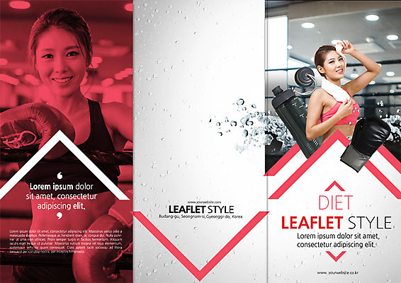 PSD 템플릿 표지디자인 북디자인 출판디자인 여자 표지 리플렛 북커버 3단접지 웃음 팜플렛 상반신 20대 성인 두명 수건 운동 권투 한국인 물방울 권투글러브 탱크톱 물병 땀 이미지템플릿 상의 표정 건강 사람 동양인 청년 위생용품 격투기 글러브 물통 파일형식
