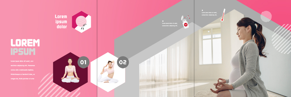 PSD 템플릿 표지디자인 북디자인 출판디자인 여자 내지 리플렛 북커버 3단접지 앉기 팜플렛 성인 옆모습 세명 운동 스트레칭 임산부 한국인 명상 임산부요가 이미지템플릿 뷰포인트 요가 모션 건강 사람 동양인 임신 파일형식