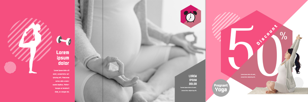 PSD 템플릿 표지디자인 북디자인 출판디자인 여자 표지 리플렛 북커버 3단접지 앉기 팜플렛 성인 두명 옆모습 운동 스트레칭 임산부 아령 한국인 자명종 명상 임산부요가 이미지템플릿 뷰포인트 시계 요가 모션 건강 사람 동양인 임신 알람 파일형식