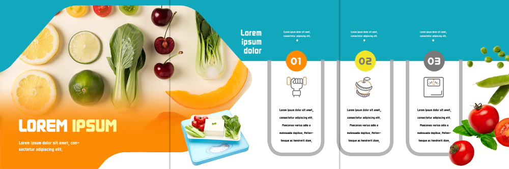 PSD 템플릿 표지디자인 북디자인 출판디자인 내지 리플렛 다이어트 북커버 3단접지 방울토마토 쟁반 팜플렛 사람없음 체리 레몬 완두콩 채식 슬라이스 체중계 두부 청경채 라임 이미지템플릿 토마토 채소 과일 콩 건강 파일형식