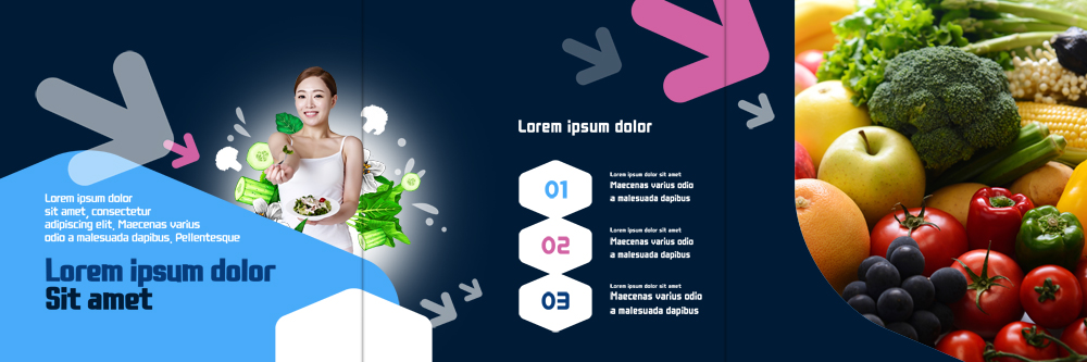 PSD 템플릿 접시 표지디자인 북디자인 출판디자인 여자 화살표 내지 리플렛 다이어트 토마토 북커버 오렌지 3단접지 포도 피망 옥수수 한명 팜플렛 상반신 20대 성인 운동 샐러드 한국인 브로콜리 이미지템플릿 1 식기 음식 채소 과일 곡류 건강 사람 동양인 청년 파일형식