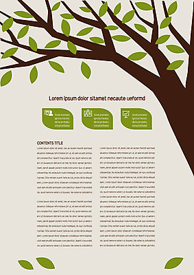 나무 템플릿 내지 나뭇잎 사람없음 프레젠테이션 문서템플릿 서식 레이아웃 문서 제안서 이미지템플릿 AI파일 식물 잎 파일형식 벡터