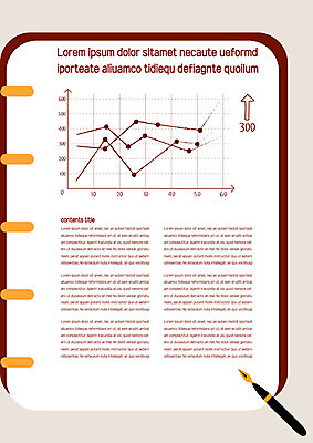 템플릿 내지 그래프 사람없음 만년필 프레젠테이션 문서템플릿 서식 레이아웃 문서 제안서 스프링노트 이미지템플릿 AI파일 펜 공책 파일형식 벡터