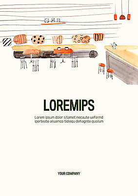 템플릿 표지 의자 탁자 사람없음 카페 프레젠테이션 문서템플릿 서식 레이아웃 문서 제안서 이미지템플릿 AI파일 가구 상점 파일형식 벡터