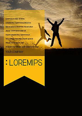 전신 템플릿 표지 실루엣 하늘 두명 노을 점프 프레젠테이션 문서템플릿 서식 레이아웃 문서 역광 제안서 이미지템플릿 AI파일 자연요소 모션 촬영기법 사람 파일형식 벡터