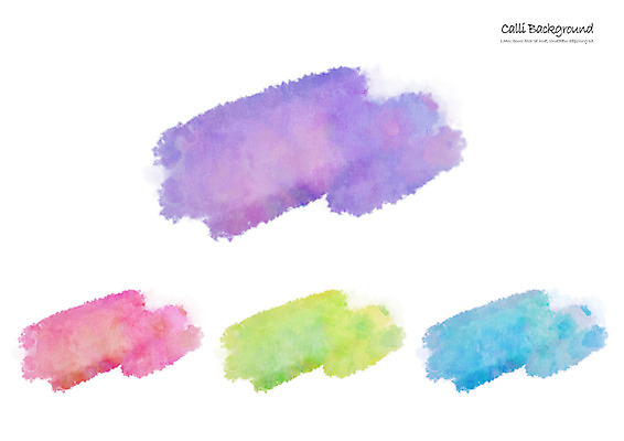 PSD 분홍색 캘리배경 백그라운드 일러스트 캘리그라피 붓터치 수채화 사람없음 초록색 파란색 컬러풀 보라색 번짐 국내일러스트 컬러 파일형식 효과