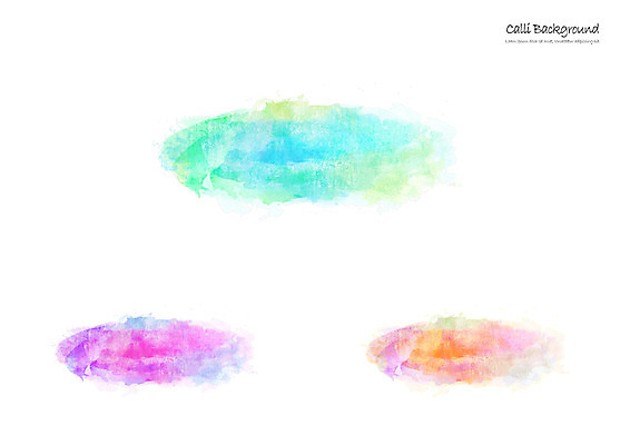 PSD 캘리배경 백그라운드 일러스트 캘리그라피 붓터치 수채화 사람없음 파란색 컬러풀 보라색 국내일러스트 컬러 파일형식