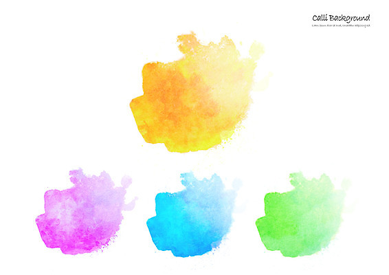 PSD 분홍색 캘리배경 백그라운드 일러스트 캘리그라피 붓터치 수채화 사람없음 초록색 파란색 컬러풀 노란색 번짐 국내일러스트 컬러 파일형식 효과