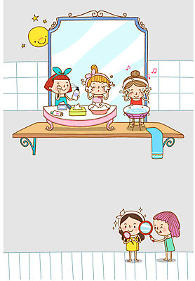 전신 여자 별 일러스트 관리 여러명 상반신 성인 뷰티 거울 욕실 달 변화 화장지 세수 클렌징폼 화장솜 국내일러스트 AI파일 자연요소 다수 컨셉 사람 청결 화장용품 세안용품 파일형식 벡터