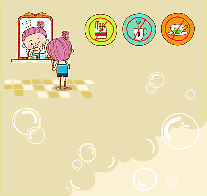 전신 여자 커피 일러스트 담배 관리 한명 성인 뷰티 거품 거울 양치 변화 비눗방울 차 미백 국내일러스트 AI파일 1 음료 컨셉 사람 청결 파일형식 벡터