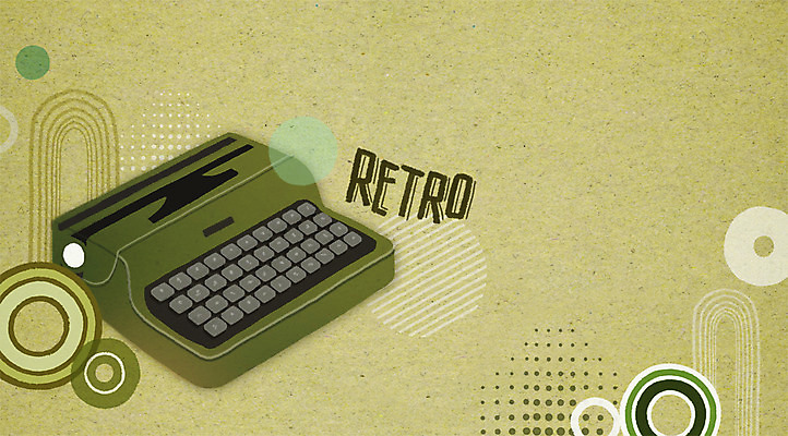 PSD 백그라운드 일러스트 사람없음 복고 타자기 국내일러스트 골동품 파일형식