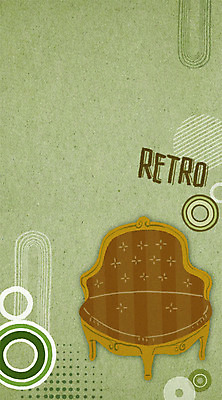 PSD 백그라운드 일러스트 사람없음 소파 복고 국내일러스트 의자 파일형식