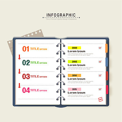 도형 화살표 일러스트 비즈니스 사람없음 다이어리 인포그래픽 계획 체크표시 순서 플래너 국내일러스트 AI파일 컨셉 사무용품 확인 파일형식 벡터