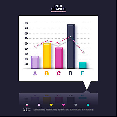 도형 말풍선 일러스트 비즈니스 그래프 사람없음 인포그래픽 막대기 계획 입체 국내일러스트 AI파일 컨셉 파일형식 벡터