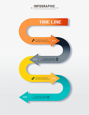 도형 화살표 일러스트 비즈니스 사람없음 인포그래픽 계획 연도 순서 타임라인 국내일러스트 AI파일 컨셉 파일형식 벡터